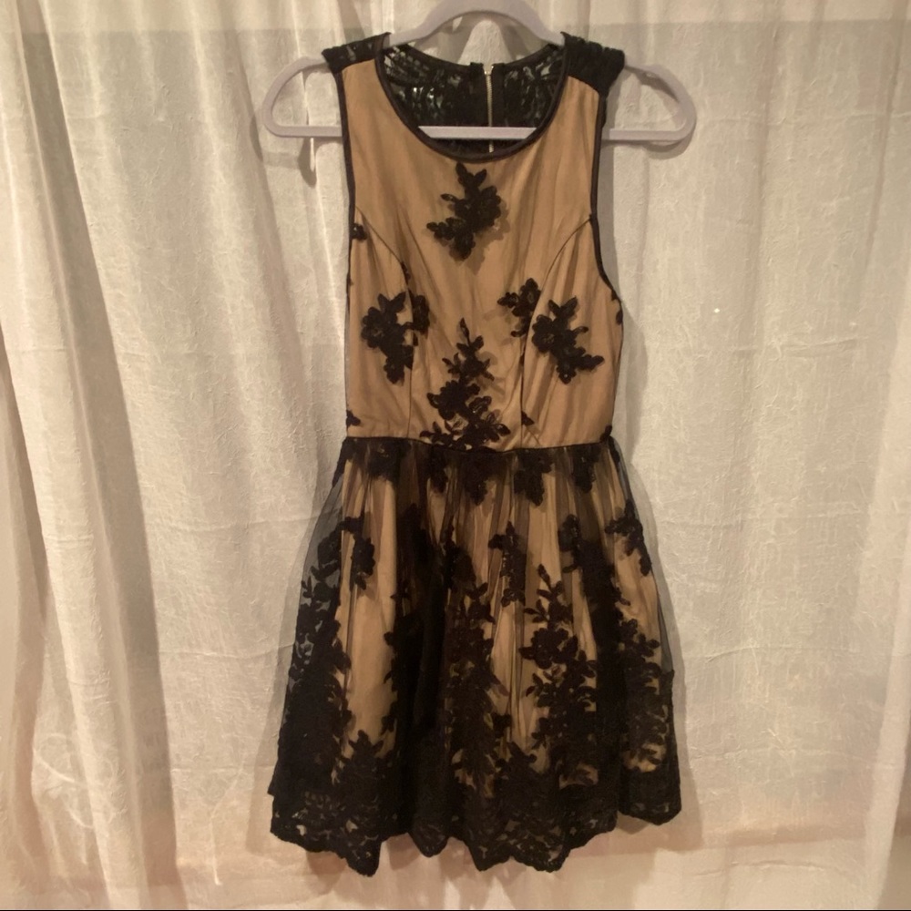 Nude & Black Trixxi Dress